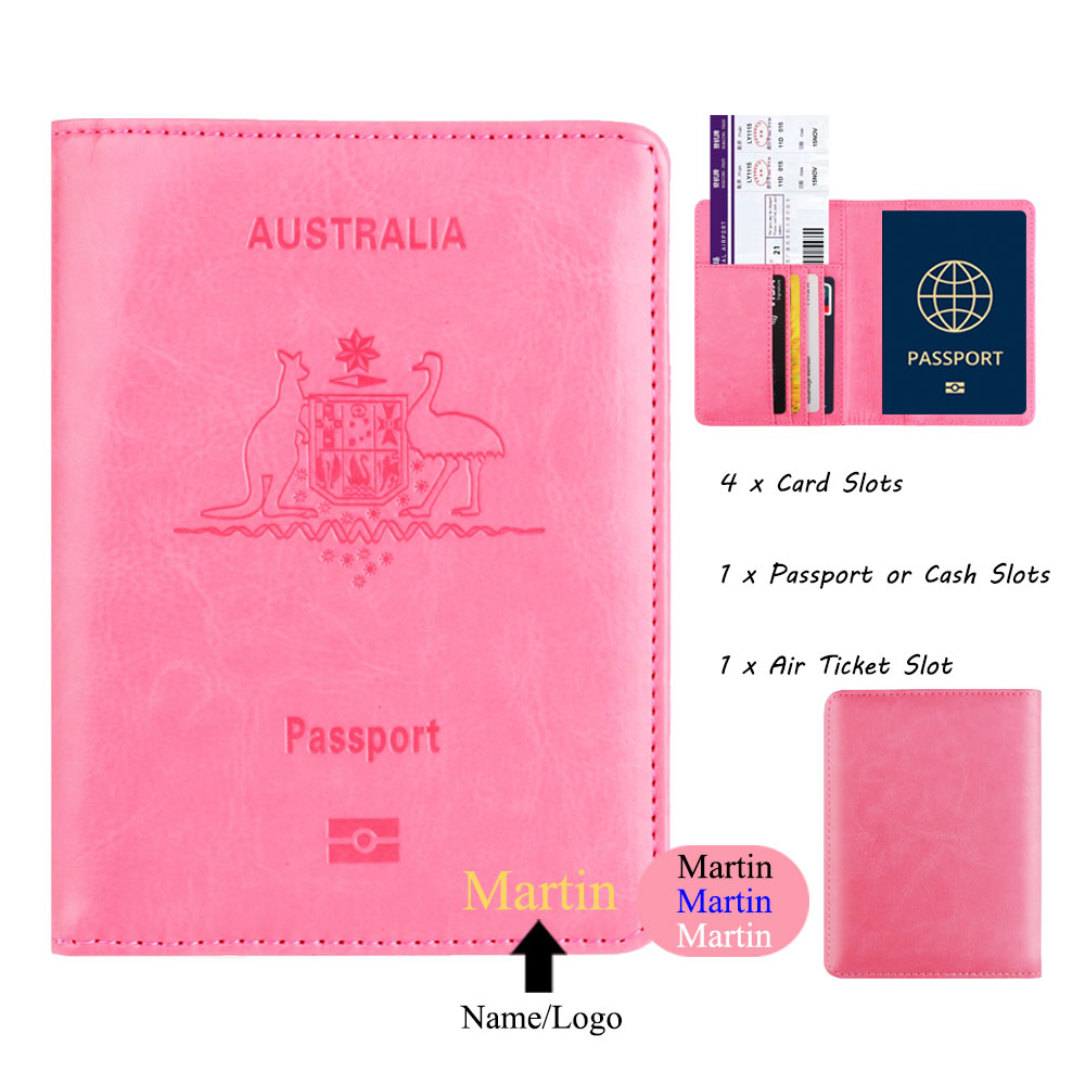 Passport Holder Rfid - Tas dompet perjalanan penutup paspor kulit