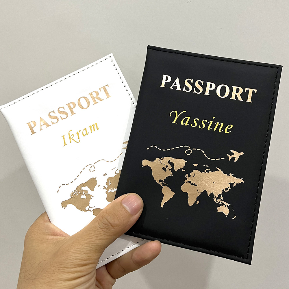 Travel Accessories And Gadgets - Tempat paspor kustom Wanita Pria PU,