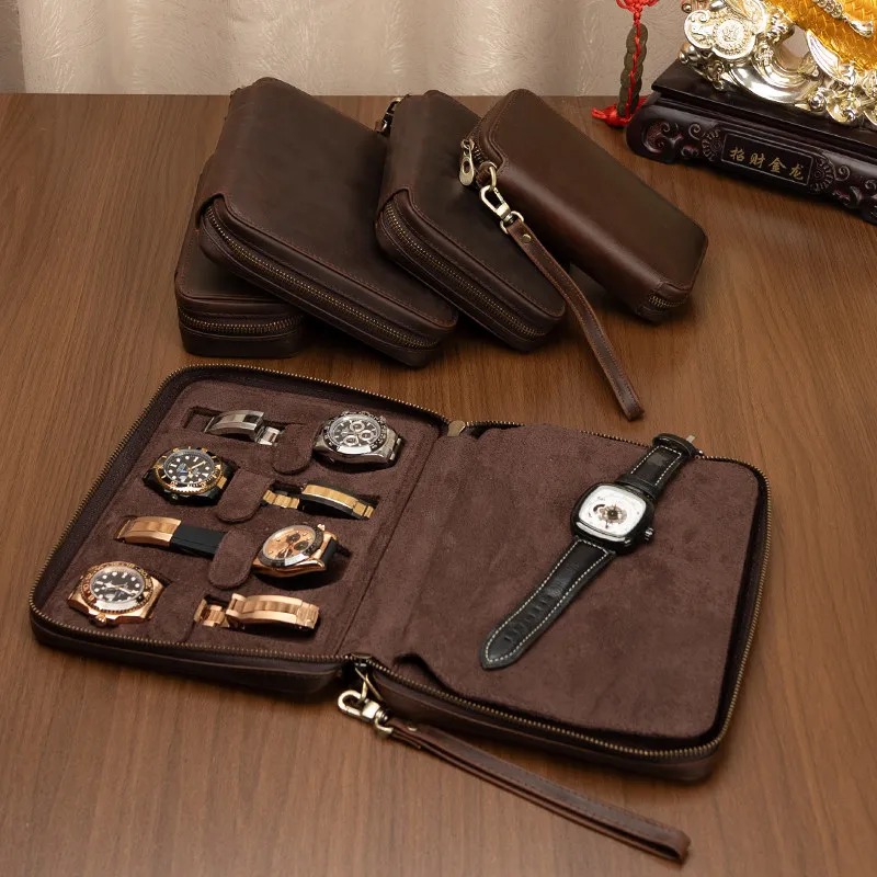 Travel.Accessories News - Kotak Penyimpanan Jam Tangan Kulit Tas