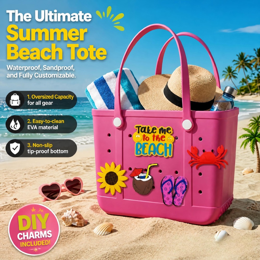 Travel Packing Accessories - Tas Pantai Karet Ukuran Besar untuk