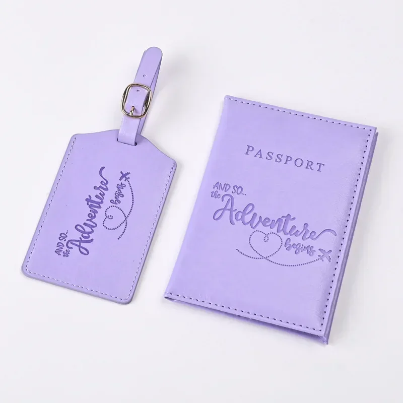 Travel.Accessories News - Klip tiket paspor kulit PU ungu