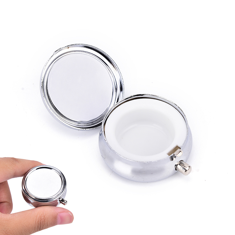 Travel Jewellery & Accessories Organiser - Kotak Pil Logam untuk Perjalanan, Wadah