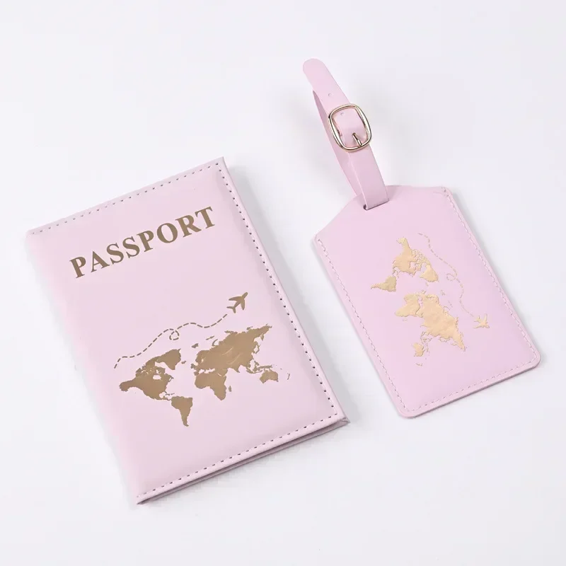 Travel.Accessories News - Set tanda bagasi penutup paspor kulit