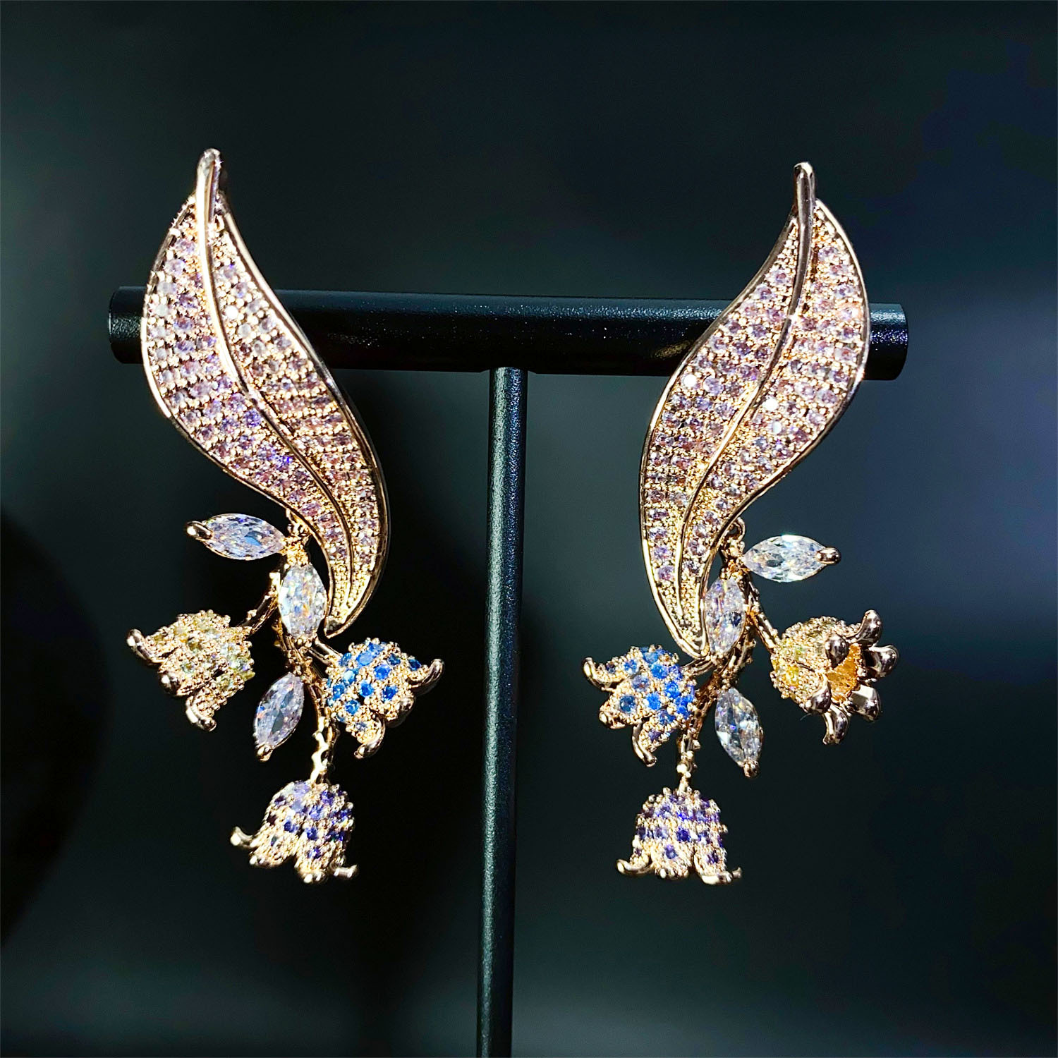 Anting Bunga Mewah Fashion Dau - Travel Jewellery & Accessories Organiser ulasan dan harga