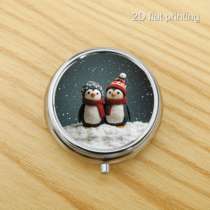 Kotak Bulat 7 Pola Penguin Mus - Travel Accessories As Gifts ulasan dan harga