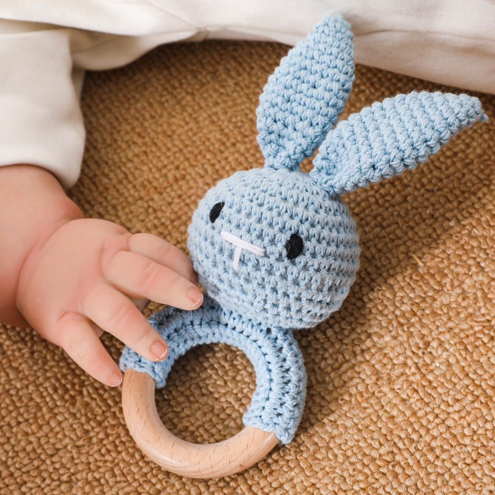 Mainan Genta Bayi Kayu Rajutan - Travel Accessories For 2 Year Old ulasan dan harga
