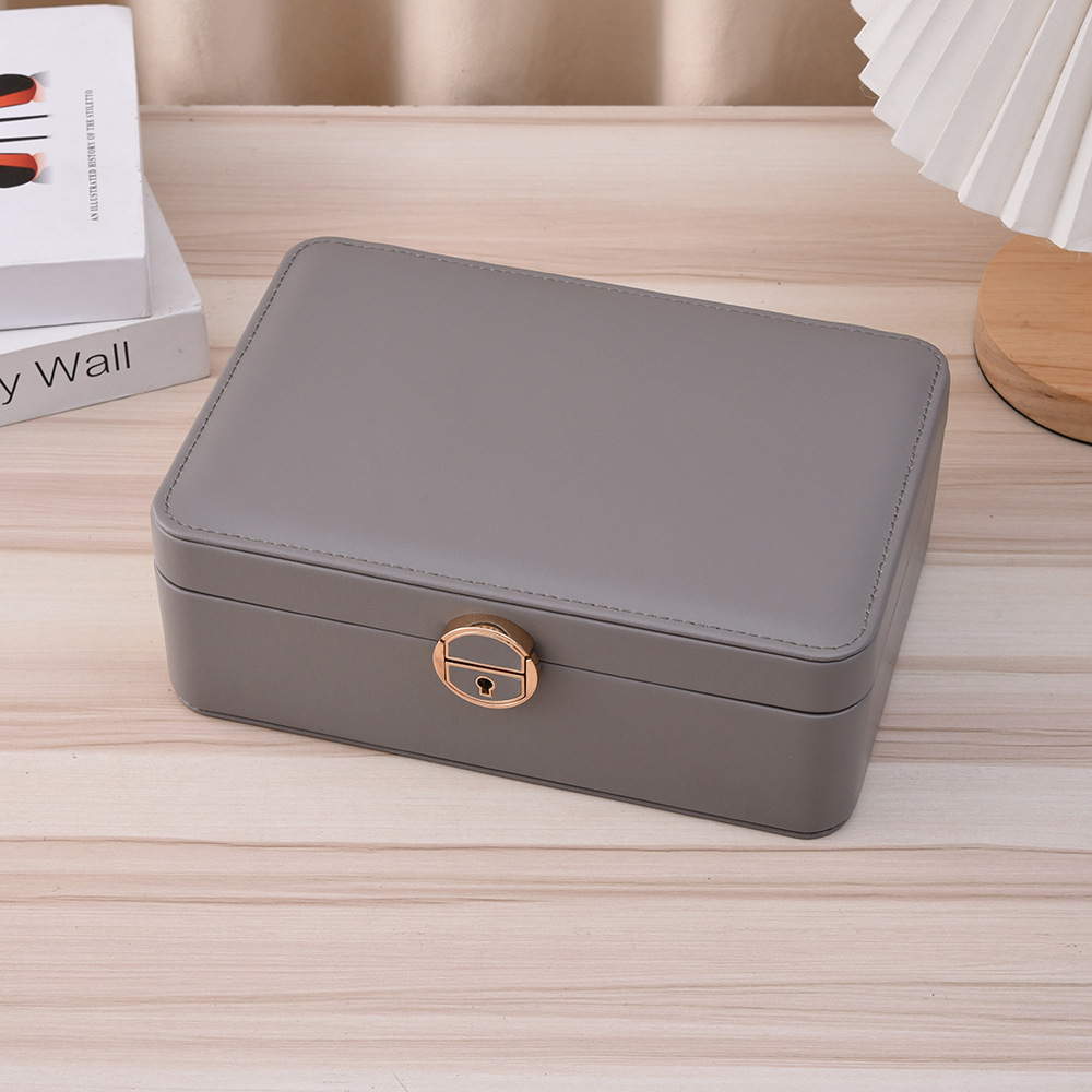 Kotak Perhiasan Portabel Kulit - Travel Jewellery & Accessories Organiser ulasan dan harga