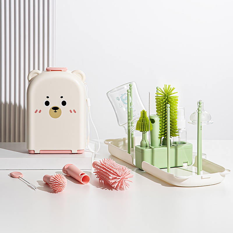 Set Sikat Botol Bayi Perjalana - Travel Accessories For 2 Year Old ulasan dan harga