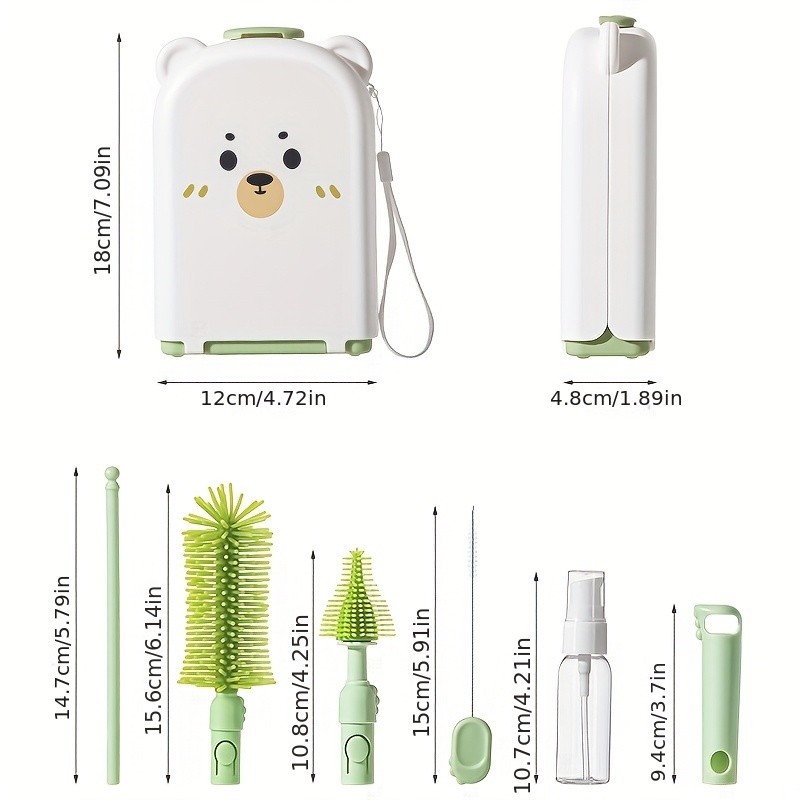 Set Sikat Botol Bayi Perjalana - Travel Accessories For 2 Year Old ulasan dan harga