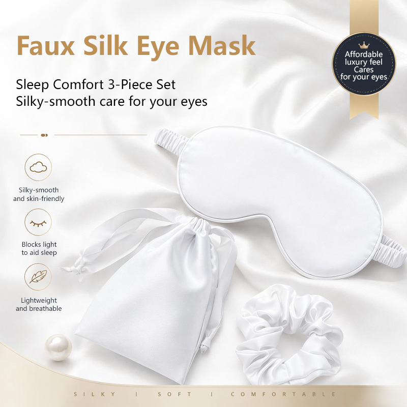 Set 3Pcs Masker Mata Sutra Pen - Travel Packing Accessories ulasan dan harga