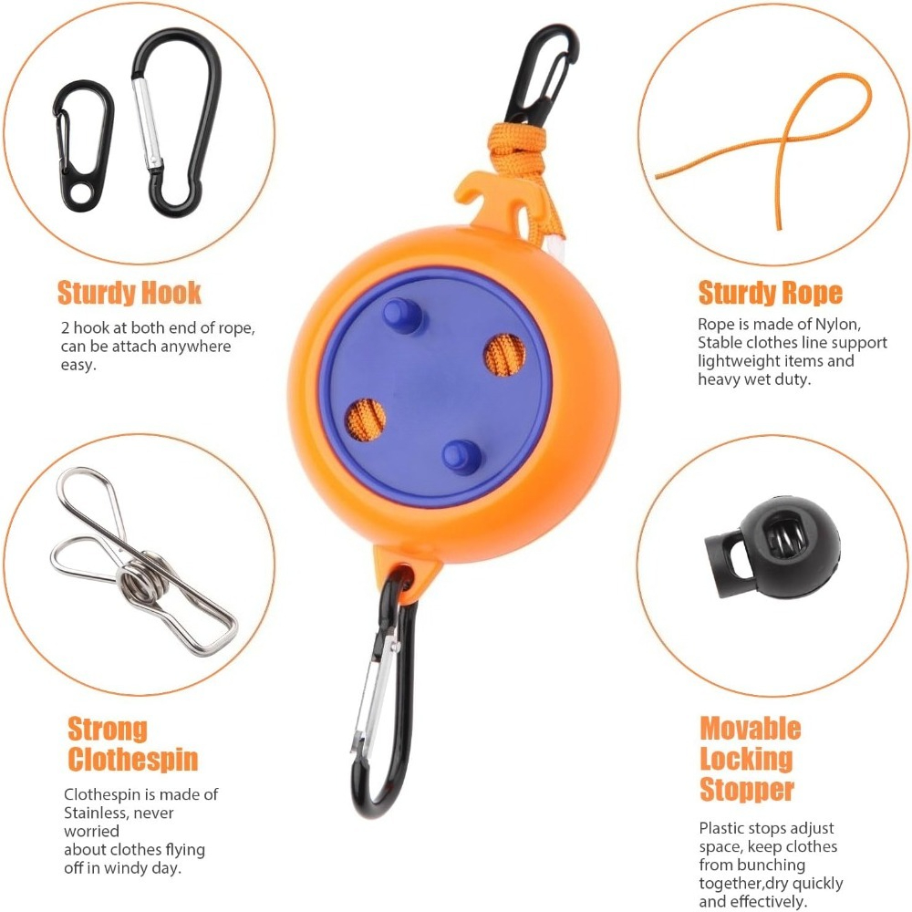 Tali Jemuran Retractable 10M u - Travel Accessories And Gadgets ulasan dan harga