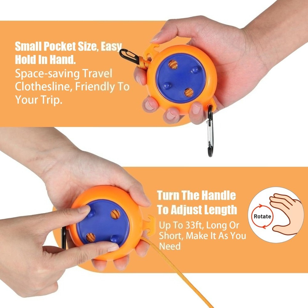 Tali Jemuran Retractable 10M u - Travel Accessories And Gadgets ulasan dan harga