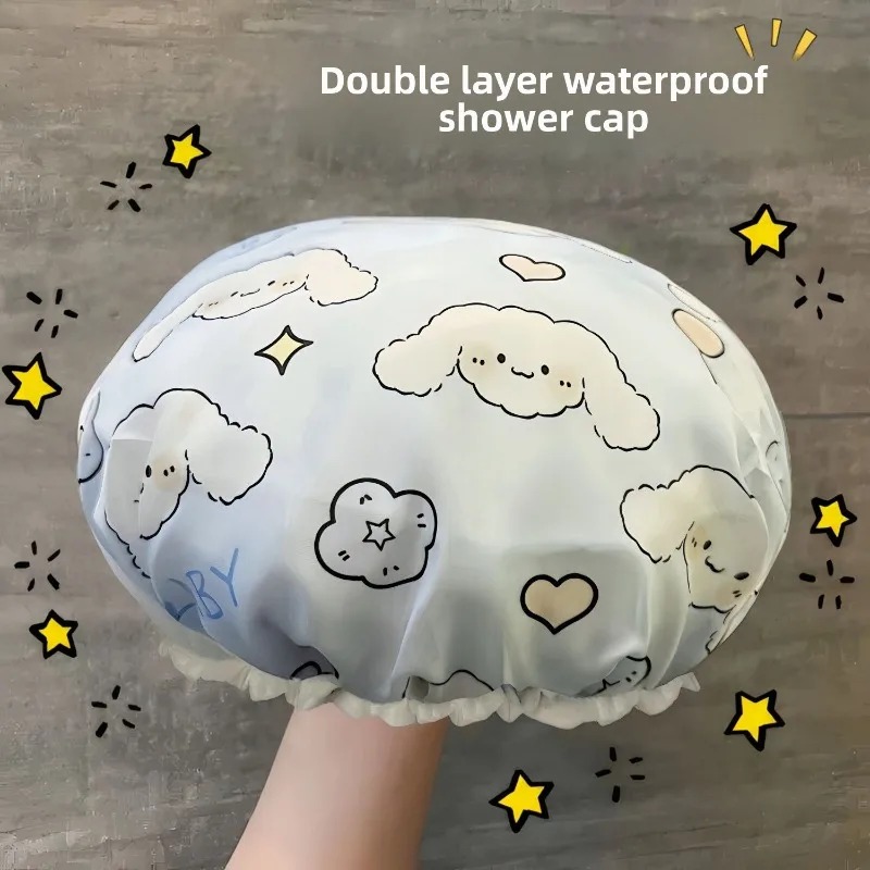 Topi Mandi Tahan Air Lapisan G - Travel Accessories In Bulk ulasan dan harga