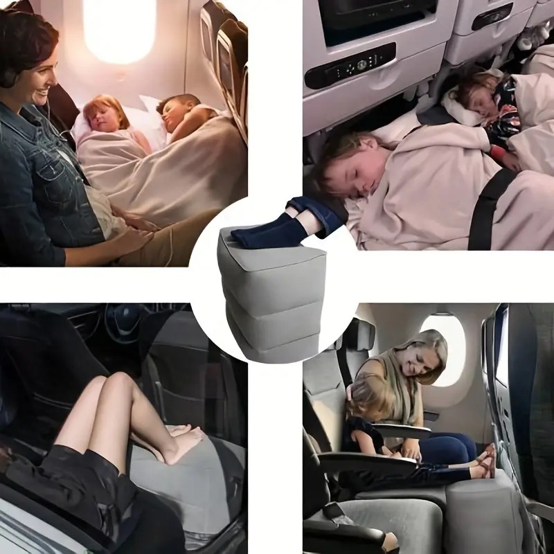 Bantal Kaki Tiup untuk Perjala - Travel Accessories For Baby ulasan dan harga