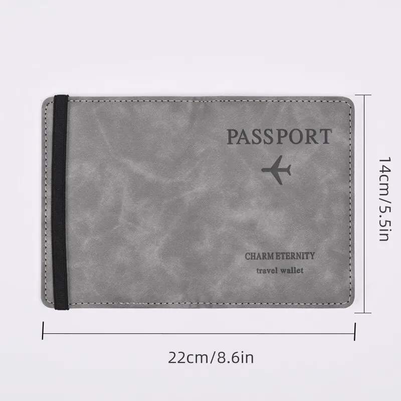 Dompet kulit PU pria, dompet p - Passport Holder Rfid ulasan dan harga