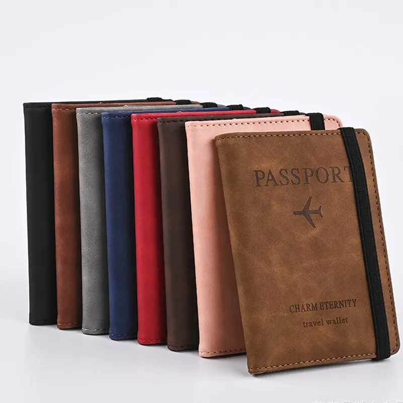 Dompet kulit PU pria, dompet p - Passport Holder Rfid ulasan dan harga