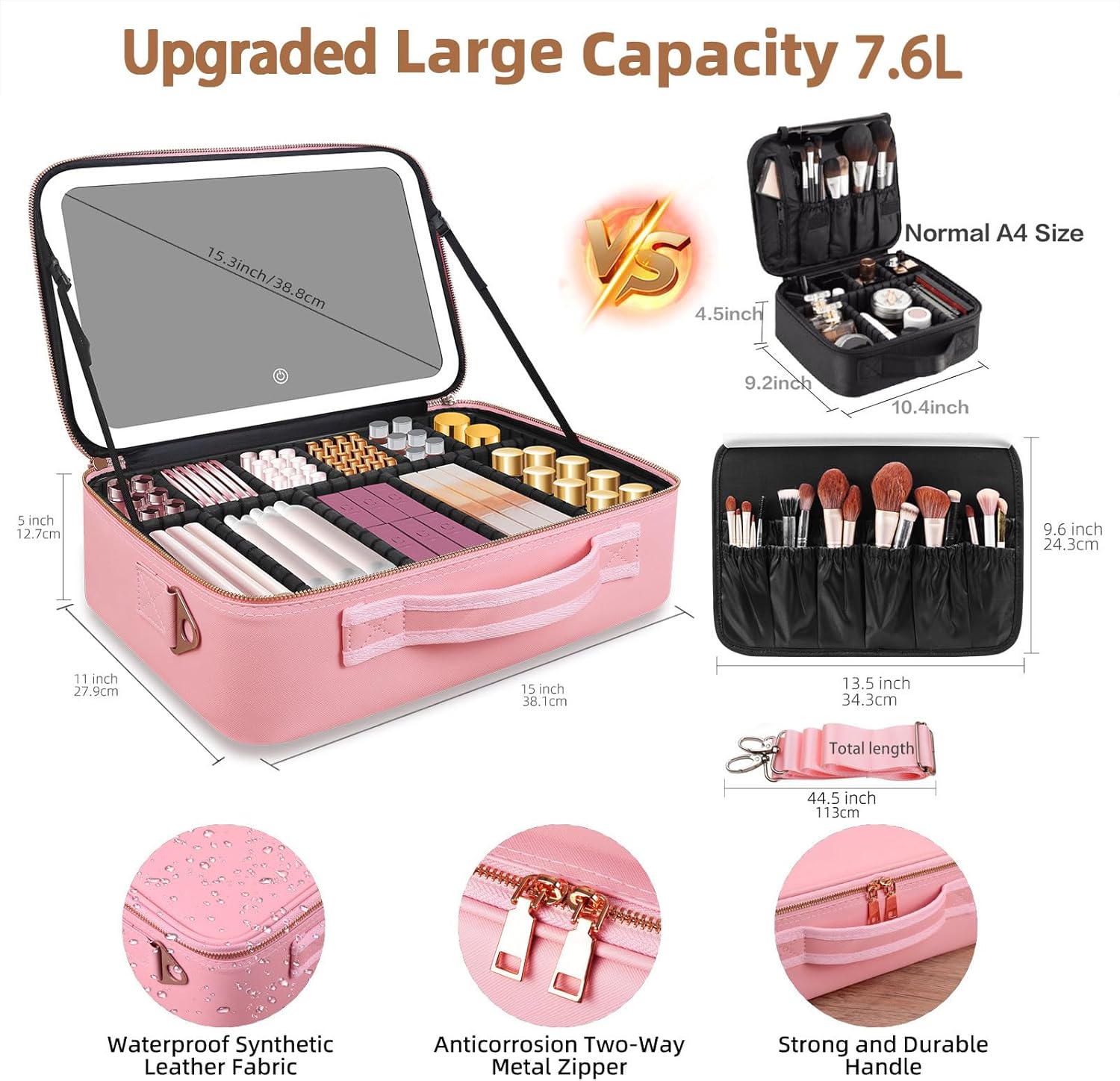Tas Makeup Kapasitas Besar 15' - Travel Packing Accessories ulasan dan harga